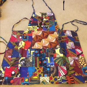 Handmade African Fabric Patchwork aprons